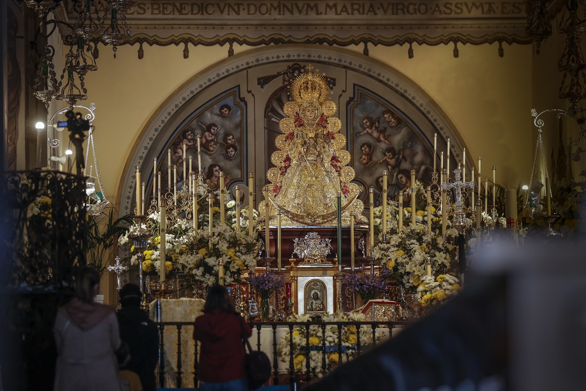 Security Measures In The Parish Where Virgin Del Rocio Is Placed